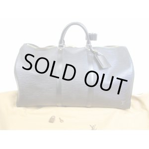 Photo: LOUIS VUITTON Epi Leather Black Duffle&Gym Bag Hand Bag Keepall 50 #5357