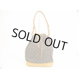 Photo: LOUIS VUITTON Monogram Leather Brown Shoulder Bag Purse Noe #5358