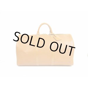Photo: LOUIS VUITTON Epi Leather Camel Brown Duffle&Gym Bag Keepall 50 #5367