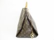 Photo3: LOUIS VUITTON Monogram Leather Brown Shoulder Bag Hobo Artsy MM #5372