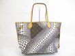 Photo2: LOUIS VUITTON Limited Kusama Leather White Tote Bag Purse Neverfull MM #5375