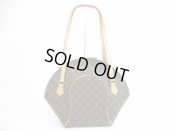 Photo1: LOUIS VUITTON Monogram Leather Brown Tote&Shoppers Bag Ellipse Shopping #5382