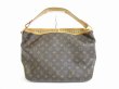 Photo2: LOUIS VUITTON Monogram Brown Leather Hobo Shoulder Bag Delightful PM #5386