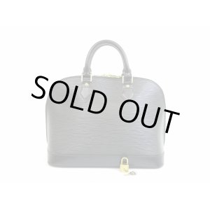 Photo: LOUIS VUITTON Epi Leather Black Hand Bag Purse Alma #5387
