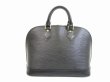 Photo2: LOUIS VUITTON Epi Leather Black Hand Bag Purse Alma #5387