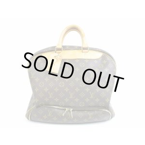 Photo: LOUIS VUITTON Monogram Leather Brown Boston Bag Hand Bag Evasion #5394