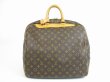 Photo2: LOUIS VUITTON Monogram Leather Brown Boston Bag Hand Bag Evasion #5394