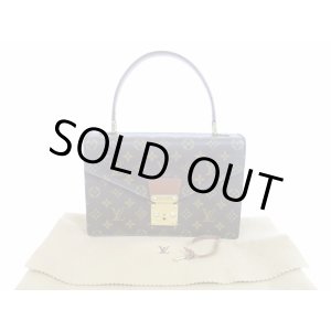Photo: LOUIS VUITTON Monogram Leather Brown Hand Bag Purse Concorde #5407