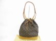 Photo1: LOUIS VUITTON Monogram Leather Brown Shoulder Bag Purse Noe #5411