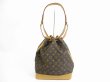 Photo2: LOUIS VUITTON Monogram Leather Brown Shoulder Bag Purse Noe #5411