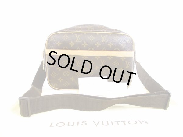 Photo1: LOUIS VUITTON Mnogram Leather Brown Messenger&Cross-body Bag Reporter PM #5414