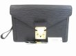 Photo1: LOUIS VUITTON Epi Leather Black Clutch Bag Purse Sellier Dragonne #5419