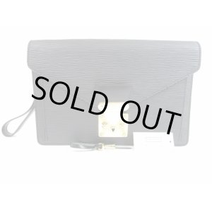 Photo: LOUIS VUITTON Epi Leather Black Clutch Bag Purse Sellier Dragonne #5419