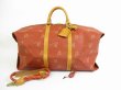 Photo1: LOUIS VUITTON America's Cup 95 Leather Red Duffle&Gym Bag Kabul w/Strap #5427