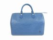 Photo2: LOUIS VUITTON Epi Leather Blue Hand Bag Purse Speedy30 #5428