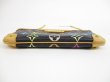 Photo5: LOUIS VUITTON Multicolor Leather Black Pouch Pochette Mila MM #5433