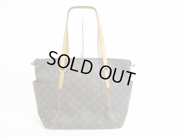 Photo1: LOUIS VUITTON Monogram Leather Brown Tote&Shoppers Bag Totally MM #5434