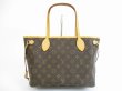 Photo2: LOUIS VUITTON Monogram Leather Brown Hand Bag Purse Neverfull PM #5439