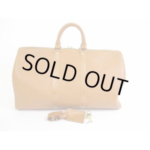 Photo: LOUIS VUITTON Epi Leather Brown Duffle&Gym Bag Hand Bag Keepall 45 #5445