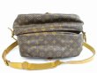 Photo5: LOUIS VUITTON Monogram Leather Brown Cross-body Bag Saumur 35 #5460