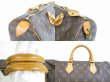 Photo7: LOUIS VUITTON Monogram Leather Brown Hand Bag Purse Speedy35 #5467