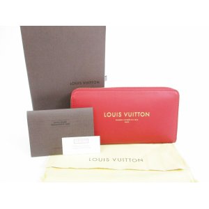 Photo: LOUIS VUITTON 2009 Limited Leather Red Paname Zip Around Zippy Wallet #5475