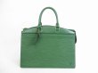 Photo1: LOUIS VUITTON Epi Leather Green Hand Bag Purse Riviera Stickiness #5477