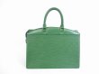 Photo2: LOUIS VUITTON Epi Leather Green Hand Bag Purse Riviera Stickiness #5477