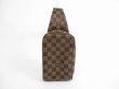 Photo1: LOUIS VUITTON Damier Leather Brown Fanny&Waist Packs Geronimos #5478