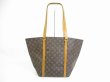 Photo1: LOUIS VUITTON Monogram Leather Brown Tote&Shoppers Bag Sac Shopping #5495