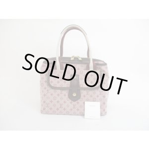 Photo: LOUIS VUITTON Monogram Mini Canvas Red Hand Bag Purse Sac Mary Kate #5503