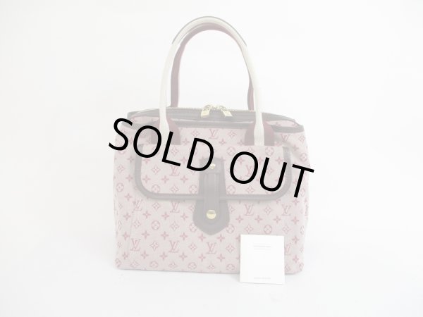 Photo1: LOUIS VUITTON Monogram Mini Canvas Red Hand Bag Purse Sac Mary Kate #5503