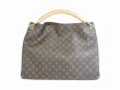 Photo2: LOUIS VUITTON Monogram Leather Brown Shoulder Bag Hobo Artsy GM #5504