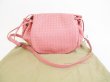 Photo1: BOTTEGA VENETA Intrecciato Leather Pink Crossbody Bag Purse #5512