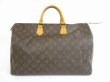 Photo2: LOUIS VUITTON Monogram Leather Brown Hand Bag Purse Speedy40 #5519