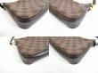 Photo6: LOUIS VUITTON Damier Leather Brown Accessories Pouch Pochette #5525