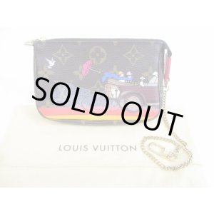 Photo: LOUIS VUITTON Monogram Leather Brown Mini Accessories Chain Pouch #5542