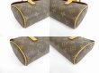 Photo6: LOUIS VUITTON Monogram Leather Brown Hand Bag Purse Sonatine #5543