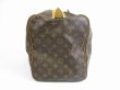 Photo4: LOUIS VUITTON Monogram Leather Brown Duffle&Gym Bag Sac Souple 45 #5553