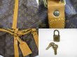 Photo9: LOUIS VUITTON Monogram Leather Brown Duffle&Gym Bag Sac Souple 45 #5553