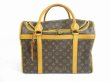 Photo1: LOUIS VUITTON Monogram Leather Brown Dog Carrier Hand Bag Sac Chien 40 #5554