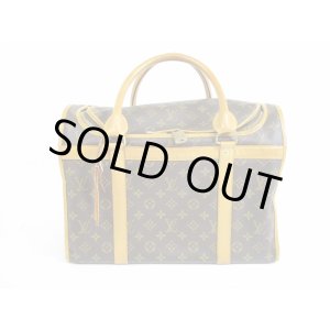 Photo: LOUIS VUITTON Monogram Leather Brown Dog Carrier Hand Bag Sac Chien 40 #5554