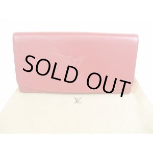 Photo: Rare! LOUIS VUITTON Opera Leather Red Clutch Bag Purse #5560