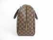 Photo4: LOUIS VUITTON Special Order Damier Leather Brown Hand Bag Deauville #5568