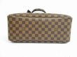 Photo5: LOUIS VUITTON Special Order Damier Leather Brown Hand Bag Deauville #5568