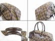 Photo7: LOUIS VUITTON Special Order Damier Leather Brown Hand Bag Deauville #5568