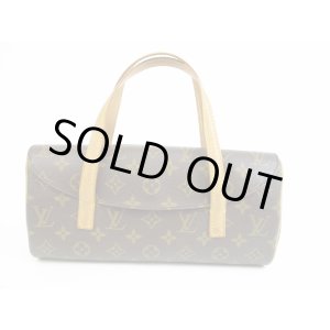 Photo: LOUIS VUITTON Monogram Leather Brown Hand Bag Purse Sonatine #5570