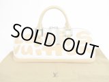 Photo: LOUIS VUITTON Graffiti Leather Beige Limited Edition Hand Bag Alma Horizontal #5581