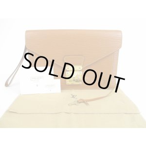 Photo: LOUIS VUITTON Epi Leather Brown Clutch Bag Purse Sellier Dragonne #5593