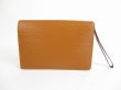 Photo2: LOUIS VUITTON Epi Leather Brown Clutch Bag Purse Sellier Dragonne #5593